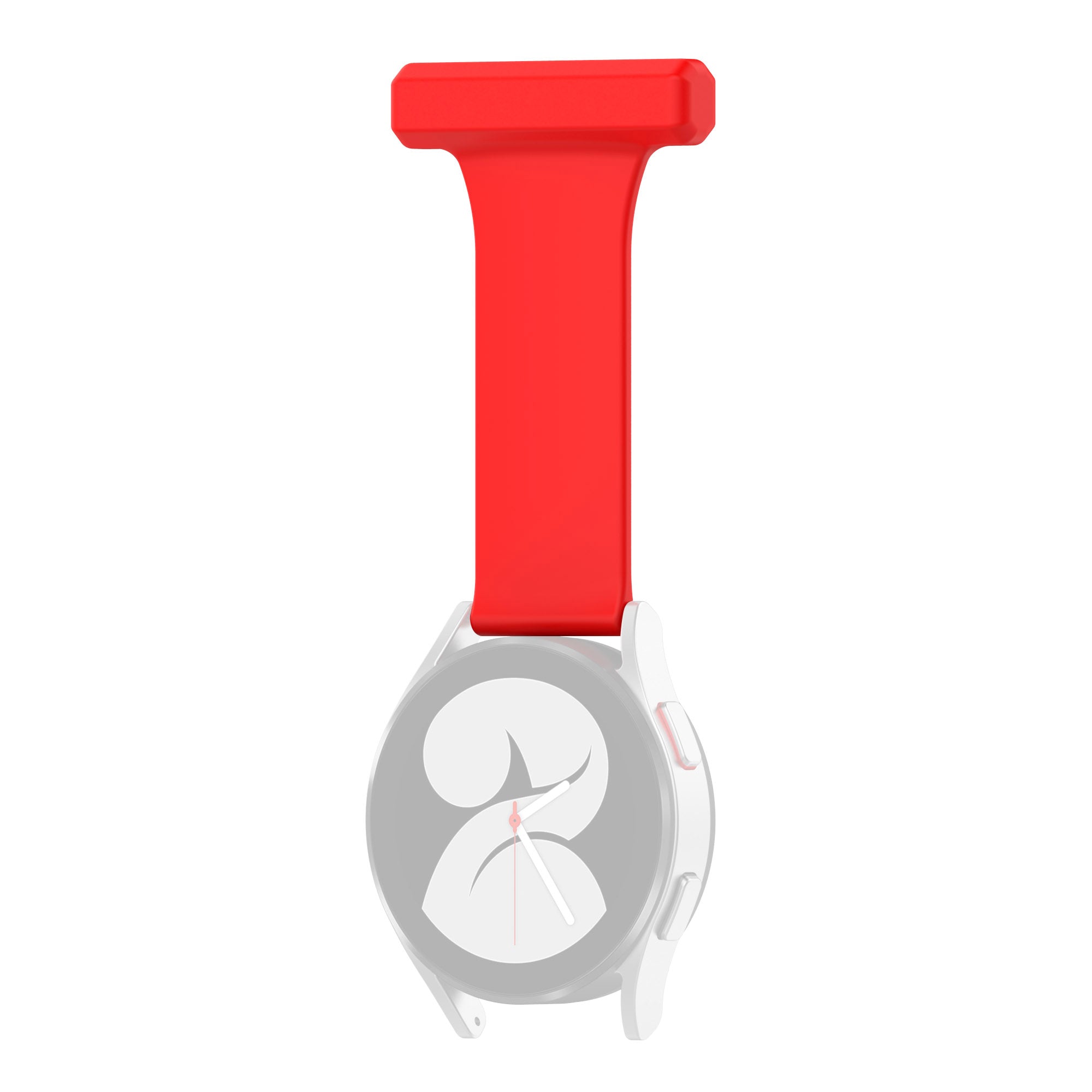 For Samsung Galaxy Watch4 40mm 44mm Watch4 Classic 42mm 46mm Pin Style 20mm Doctor Nurse Watch Silicone Strap Hanging Buckle For Samsung Galaxy Watch4 40mm 44mm Watch4 Classic 42mm 46mm Pin Style 20mm Doctor Nurse Watch Silicone Strap Hanging Buckle